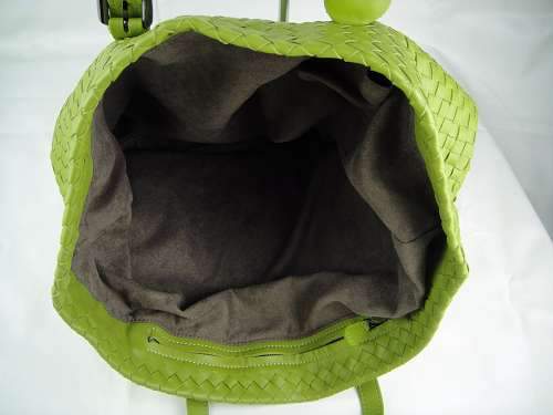 Bottega Veneta Lambskin Tote Bag 1027 green